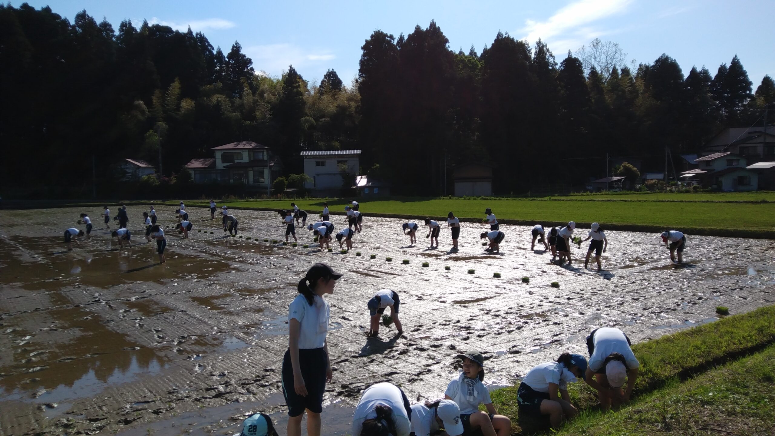 中学2年生　環境学習旅行　1日目