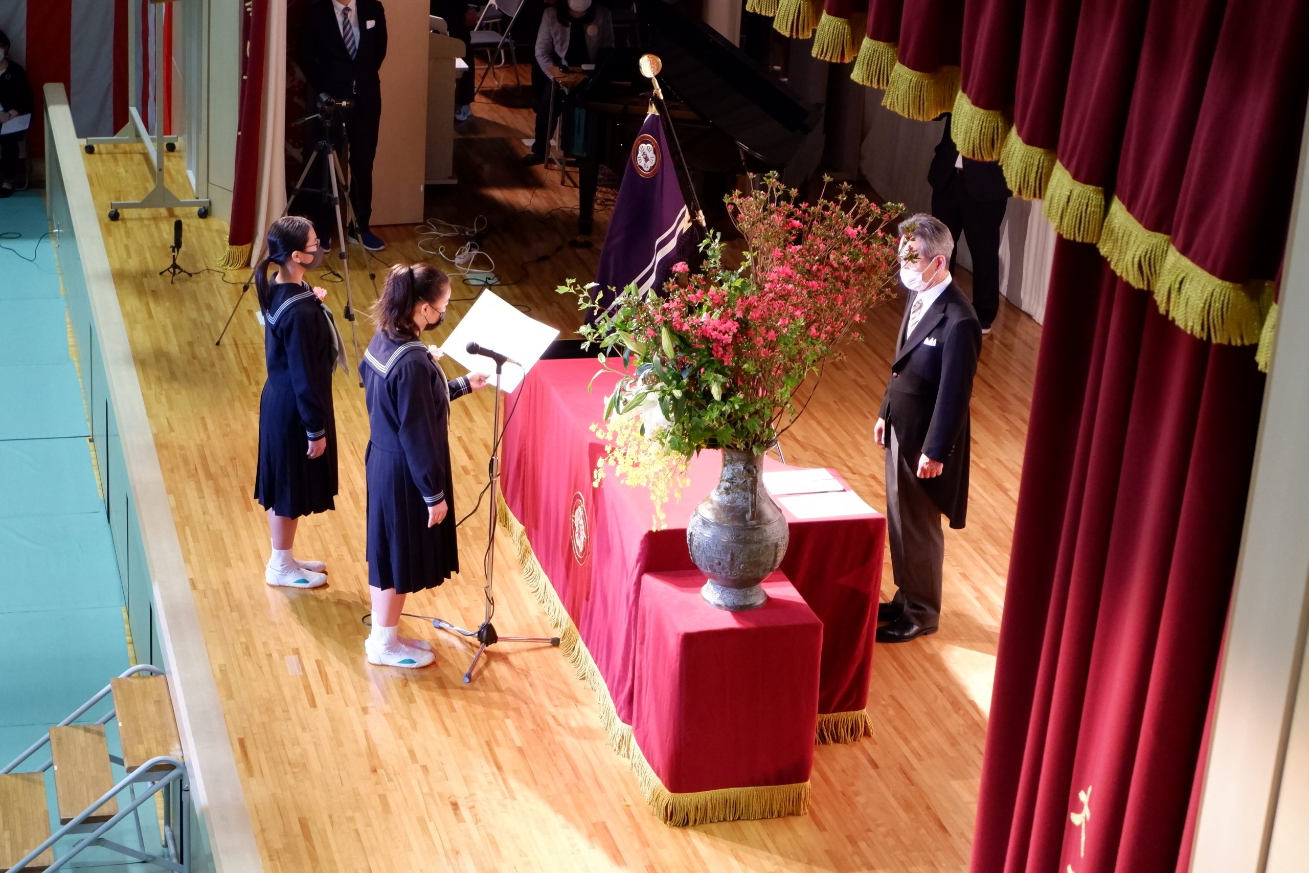 ようこそ、大妻中野へ！  令和３年度　入学式