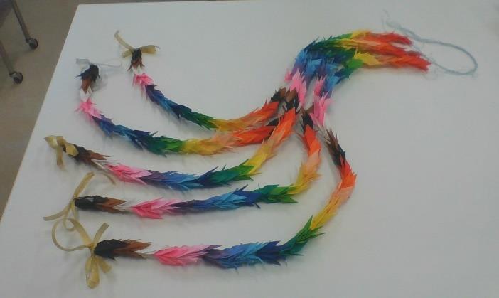 医療機関に千羽鶴を届けることができました！